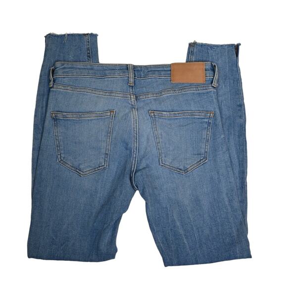 Zara Raw Hem Skinny Jeans Light Wash Womens 6 - Picture 5 of 10